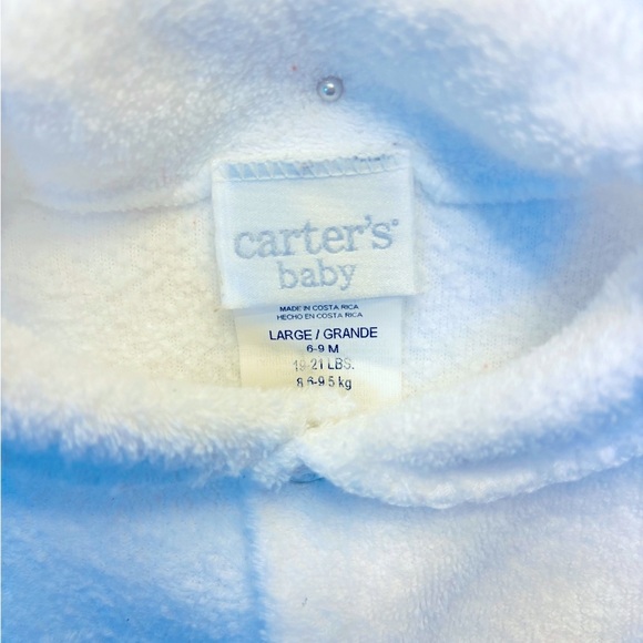 VINTAGE 2002 CARTER’S BABY TERRY CLOTH  FOOTIE LARGE 6-9 MONTHS - Picture 6 of 10